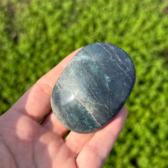Ocean Jasper Palmstone | Crystal Worry Stone - Picture 3 of 5